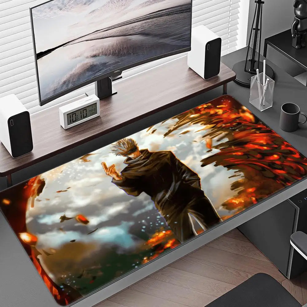 Satoru Gojo Anime Boy Mousepad Anime Mouse Pad Gamer XL Computer HD Home Mousepad XXL Mouse Mat Non-Slip