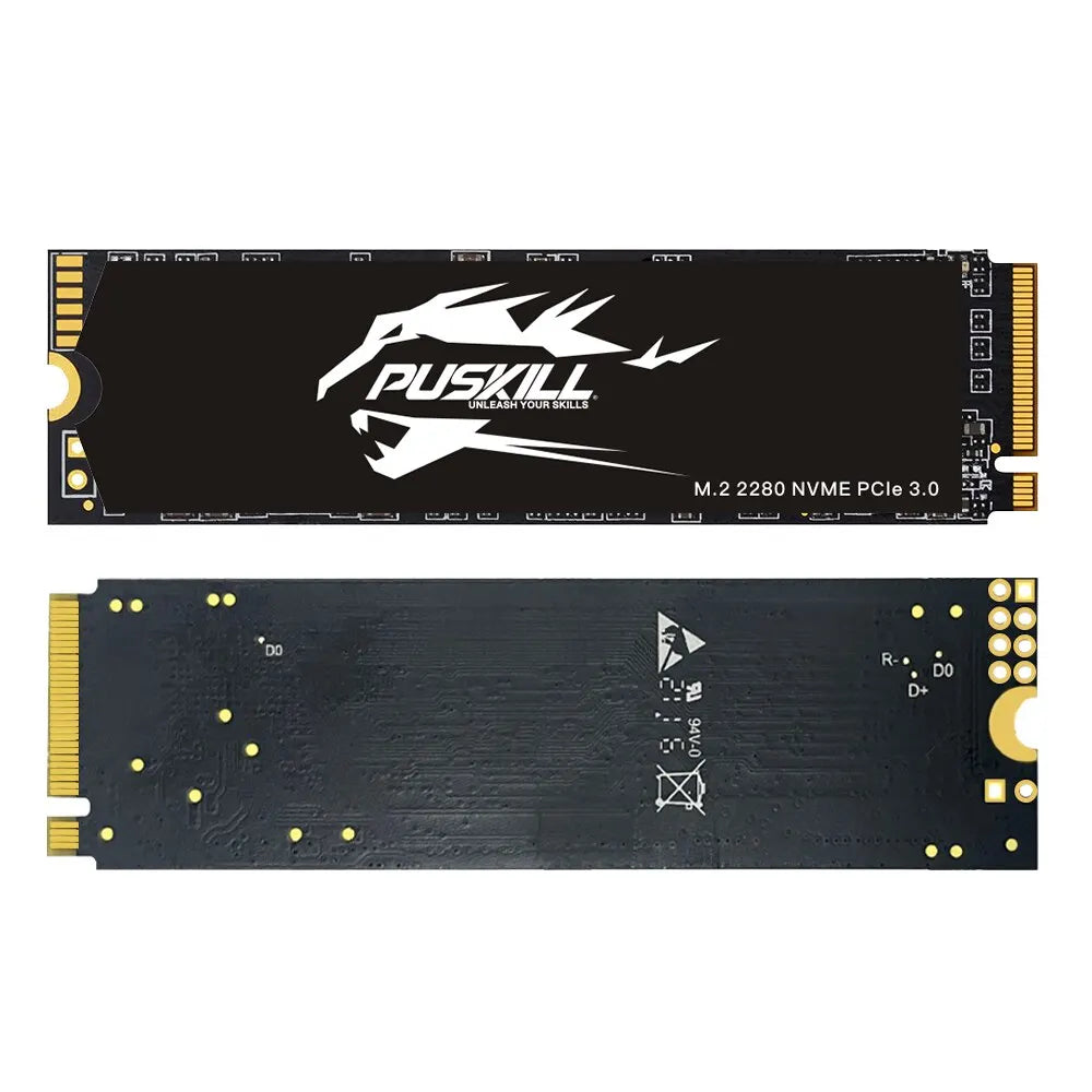 PUSKILL SSD M.2 NVMe 1TB PCIe M2 2280 Disco duro interno Unidad de estado sólido para computadora portátil de escritorio