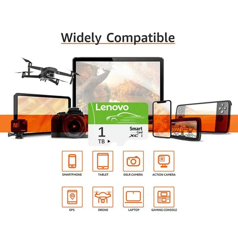 Lenovo Micro SD Card 2TB Large Capacity Memory Card master copy version 128GB Micro Mini TF Card High Speed Flash Card For PC/Desktops/Mac/Camera