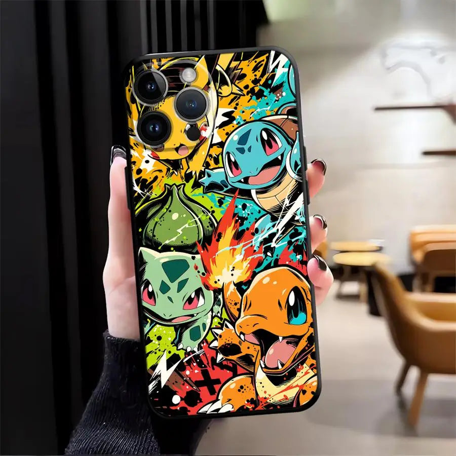 Animated Pokémon Design Phone Case for Apple iPhone 17 Pro Max