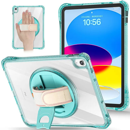 Handheld Case for iPad 10th Generation 10.9 Kids Cover iPad 2022 A2696 A2757/A2777 Swivel Stand Shockproof Protective Funda Capa