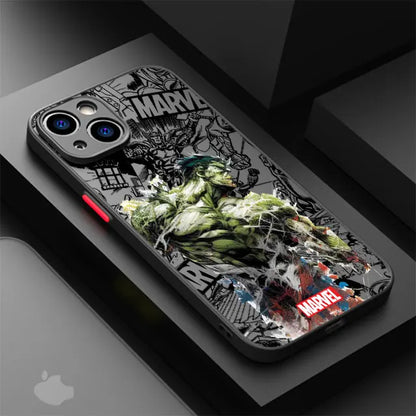 Marvel heroes phone cases for Apple iPhone 11 SE 8 14 12 Pro 15 7 Plus 13 Mini XS Max XR Luxury Matte Back Covers