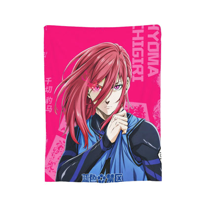 A rectangular printed item featuring anime artwork of a red-haired character against a bright pink background, with visible text including 'HYODAMA' and 'HIHIRI'. The product appears to be a flat printed panel, card, or poster-like item photographed on a plain white background.