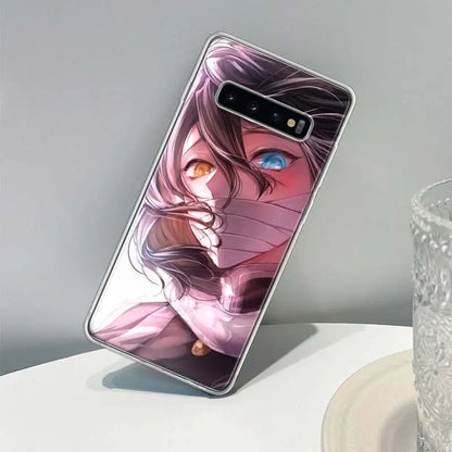 😈Demon😈funda de teléfono Slayer para Samsung Galaxy S20 FE S21 + S22 S23 S24 Ultra S10 Plus S10E S9 S8 Coque Capa Fund