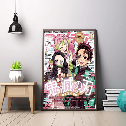 Demon Slayer Kanroji Mitsuri Classic Movie Posters HD Quality Poster Wall Art Painting Study Nordic Home Decor
