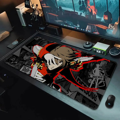 Game Persona P5 Mousepad HD Printing Computer Gamers Locking Edge Non-slip Mouse Pad XXL90x40cm Keyboard PC Desk Pad
