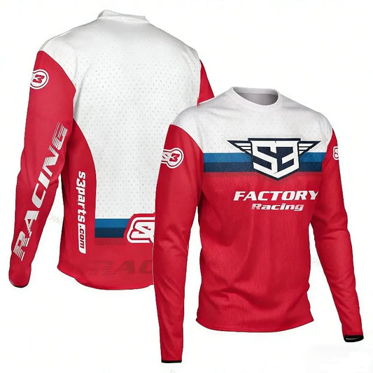 Summer New Long Sleeve Fast-Drying Mountain Bike Riding Vest for Motocross Off-Road Cycling