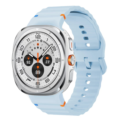Original Strap for Samsung Galaxy Watch ultra strap 47mm Silicone Bracelet Galaxy Watch 5 pro/4/6 Classic/7 44mm 40mm 43 46 band