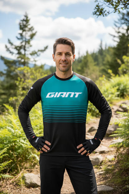 Off-road Endurance Downhill Jersey MTB Bicycle Shirt BMX Mountain Bike Sweatshirt Breathable Quick-Drying Shirt