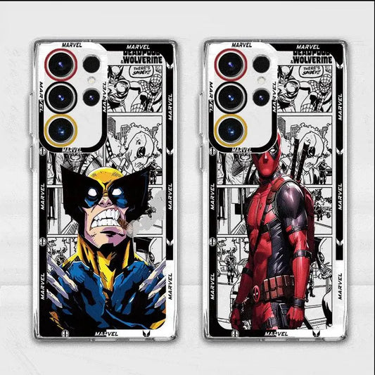 Deadpooll And Wolverinee Clear Phone Case for Samsung Galaxy S24 Ultra S23 S22 S21 10 Plus S20 FE Note 20Ultra Cover