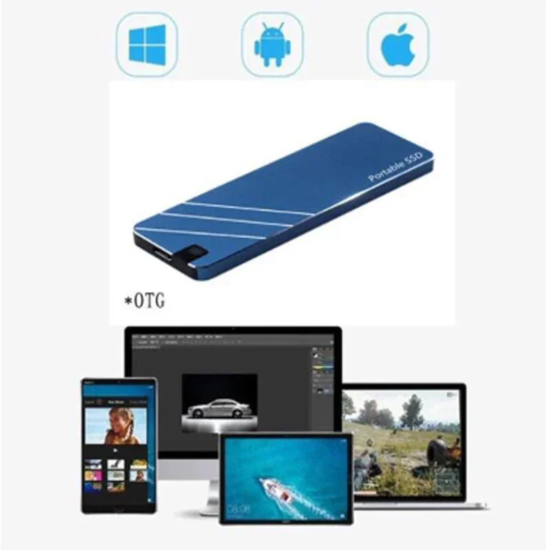 External Portable SSD Type-C/USB3.1 External Mobile Solid State Drive High Speed 2TB 4TB 8TB 16TB Hard Drive Laptop Hard Drive