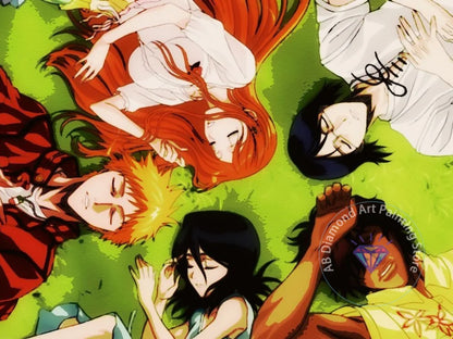 B-Bleach Anime Diamond Painting Kit 5D DIY Diamond Embroidery Handmade Art Children's Exquisite Gift Crafts Home Decoration