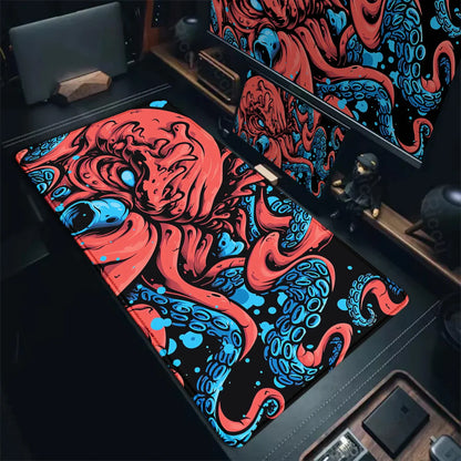 Octopus Monster Mouse Pad Large Size Gamer Keyboard Desk Mats Computer Table Gaming Mat XXL Extended Mausepad Office Accessories