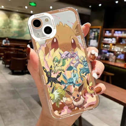 Anime Pokemon Charizard Pikachu Phone Case for IPhone 15 Pro Max 11 12 13 14 Pro Max 14 7 8 Plus XR X XS SE 2 3 Soft Clear Cover