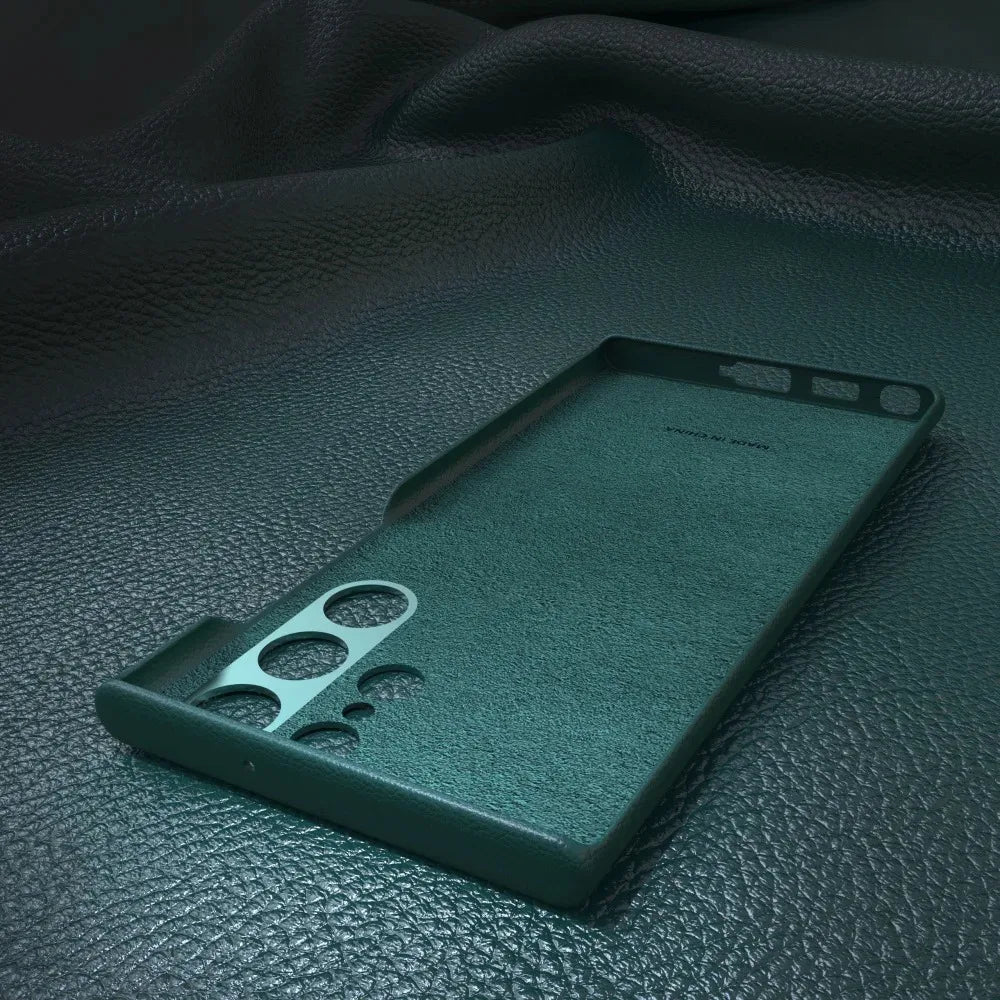 HOCE Luxury PU Leather Phone Cases For Samsung Galaxy S24 S23 Plus Ultra Full Protection High Quality Leather Cover For S22Ultra