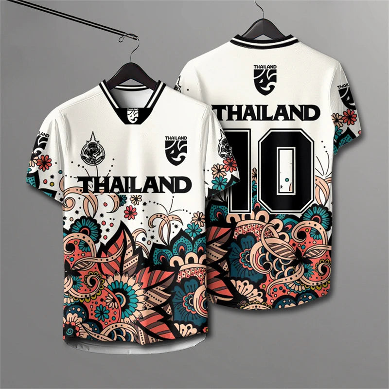 Elephant Print 3D Rugby T-Shirt
