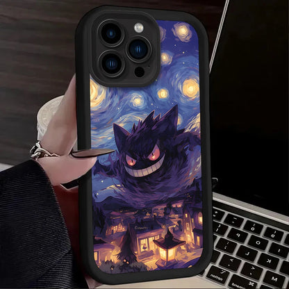 Anime P-Pokemon Phone Case for iPhone 16 15 14 13 12 11 Pro Max XS X XR 8 7 6S Plus SE 2020 Soft Silicone Printing Back Cover