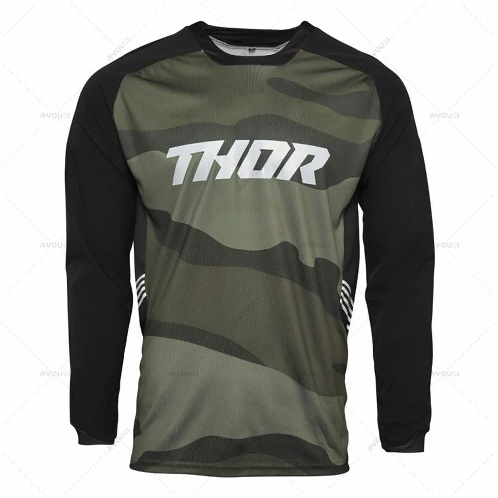 Adult Motocross Jersey MTB Off Road Mountain New Racing Bike Downhill Jersey MX BMX Cycling Jersey Enduro Sweatshirt