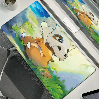 Kawaii Cubone Large Mouse Pad Gamer XXL Pc Keyboard Mouse Mat Tapis Souris Gaming HD P-Pokemons Rubber Mousepad Desk Accessories