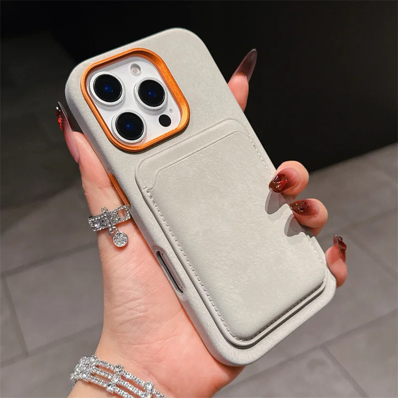Magnetic Detachable PU Leather 2-in-1 Card Holder Shockproof Phone Case for iPhone 13/14/15/16 Pro Max Plus with Magsafe