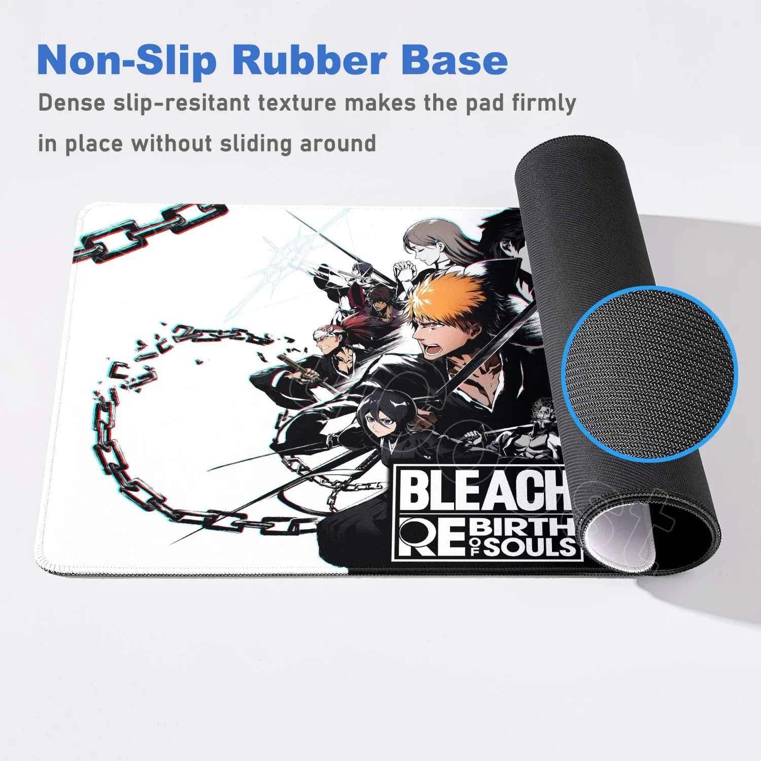 Anime Bleach Mousepad Large Keyboard Table Pad Japan Manga Laptop Office Rubber Soft Deskmat Pc Gamer HD Print Non-Slip Mice Mat