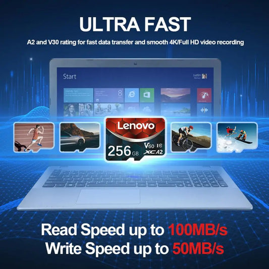 Lenovo Memory Card 1TB 2TB High Speed Micro TF SD Card master copy version 512GB SD Card V60 U3 TF Card For Nintendo Switch Ps4 Ps5 Game