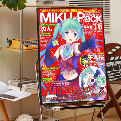 H-HATSUNE M-MIKU Poster Self-adhesive Art Poster Whitepaper Prints Posters Artwork Home Decor