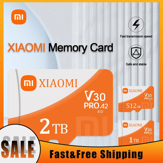 Xiaomi master copy SD Card 2TB Smart A2 Class10 Flash High Speed Up To 100mb/s 256GB 512GB Mini Memory Card for Iphone Huawei Games