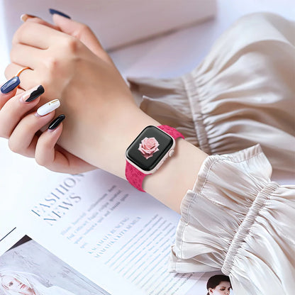 Strap for Apple watch band 44mm 42mm 45mm 40mm 41mm 38mm 49mm Floral Engraved bracelet correa Series 8 7 6 9 5 4 3 1 SE ultra 2