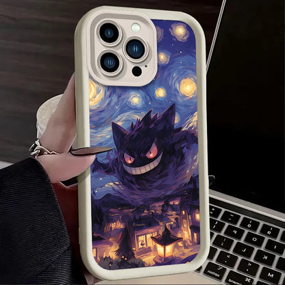 Anime P-Pokemon Phone Case for iPhone 16 15 14 13 12 11 Pro Max XS X XR 8 7 6S Plus SE 2020 Soft Silicone Printing Back Cover