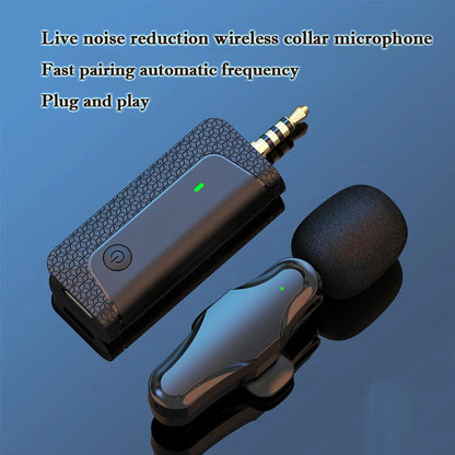 K35/Pro Wireless Mic Lavalier Micro Mini Professional Microphone for Camera Cell Mobile Phone Record Video Speaker Smartphone Re