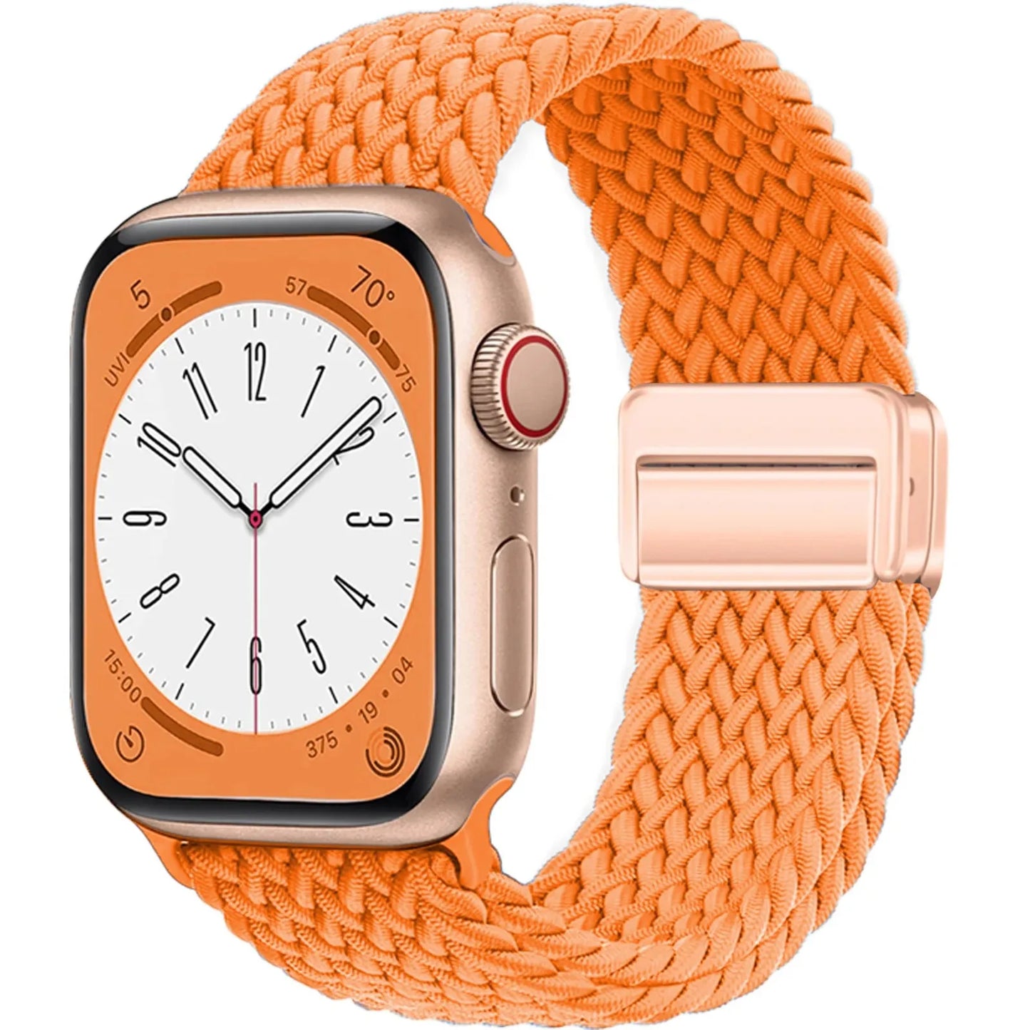 Braided Strap For Apple Watch Band 44mm 40mm 45mm 49mm 41mm 38 buckle Bracelet iWatch Series se 7 3 6 8 9 Ultra 2 Magnetic Band