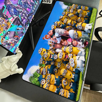 Cartoon Anime M-Minions Mouse Pad Mouse Gamer Gaming Pad Office Accessories for Desk Mat Mousepad Mats Keyboard Mause Carpet Com