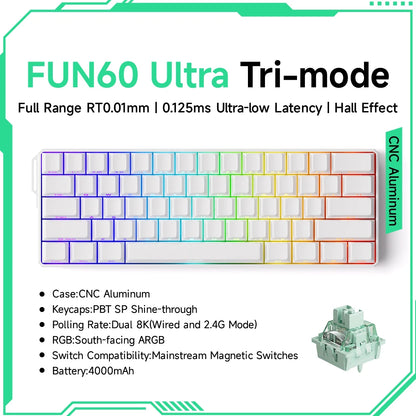 AKKO MonsGeek FUN60 magnetic switch keyboard, ARGB