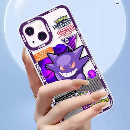 Pokemon Gengar Pikachu Case For Realme C63 C65 12 Pro Plus C67 C53 C55 C15 C21Y Cover Soft Silicone Couqe