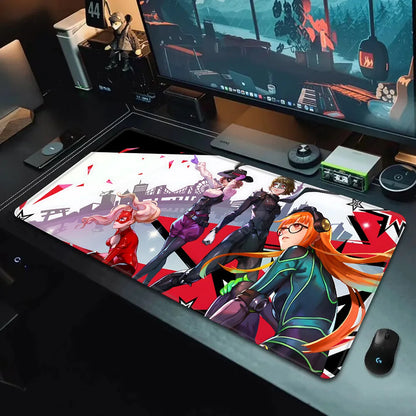 Game Persona P5 Mousepad HD Printing Computer Gamers Locking Edge Non-slip Mouse Pad XXL90x40cm Keyboard PC Desk Pad