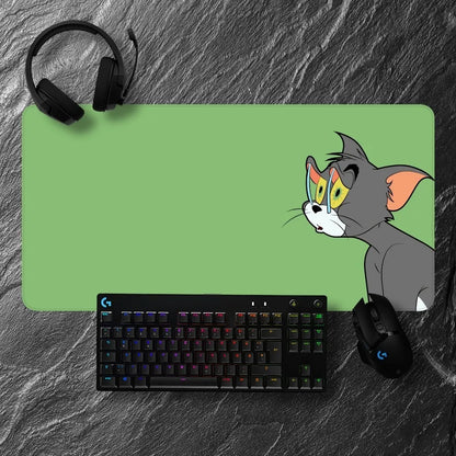 Cartoon Toms and J-Jerry Mousepad Non-slip Lockedge Office Student Gaming Thickened Large Writing Pad Cushion