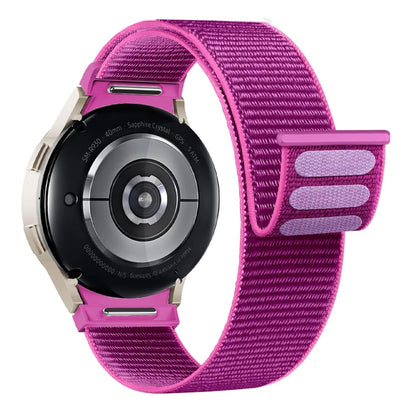 Band For Samsung Galaxy Watch 7/6/4/classic/5 pro 44mm 40mm wrist No Gaps Nylon sport loop correa bracelet Galaxy Watch 7 Strap