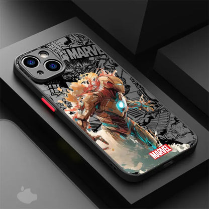 Marvel heroes phone cases for Apple iPhone 11 SE 8 14 12 Pro 15 7 Plus 13 Mini XS Max XR Luxury Matte Back Covers