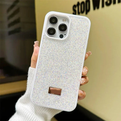 For iPhone 16 Plus 15 14 13 12 11 Pro Max Luxury Glitter Diamond Shiny Rhinestone Shockproof Anti-fall Protective Phone Case