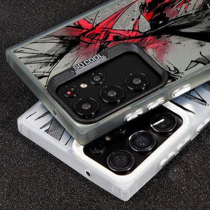 Anime cases For Samsung Galaxy S24 S23 S22 S21 S20 Note 20 Ultra Plus FE 5G Colorful Silver Back Phone Case