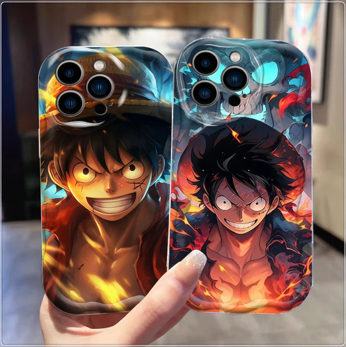 One Pieceee Anime Luffyyy For Apple iPhone 15 14 13 12 11 XS XR X Pro Max Plus Wave Oil TPU Phone Case