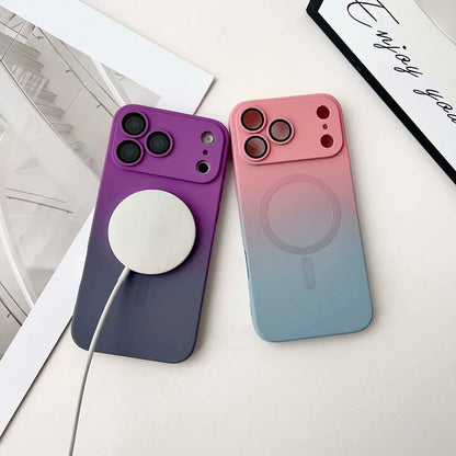 Colorful Gradient for Magsafe Wireless Charge Case for iPhone 17 Air 16 15 14 13 12 11 Pro Max Plus Soft Silicone Magnetic Cover