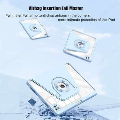 For iPad Air Pro 11 12.9 13 inch Case 2024 Magnetic Detachable Cover iPad Air 5th 4th 10.9 10th 10.2 9 9th 8th Generation Funda