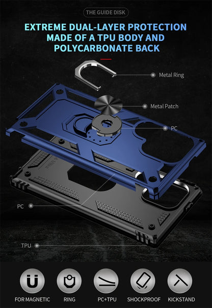 For Samsung Galaxy S24 Ultra Case Magnetic Stand Ring Phone Case For Samsung S24 + Plus S 24 Ultra Shockproof Armor Back Cover