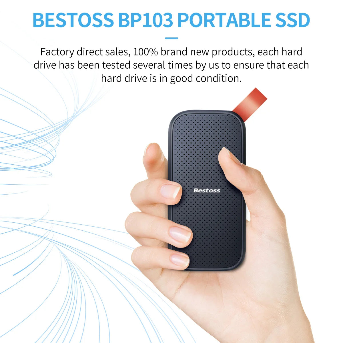 Bestoss External Ssd 2Tb 128Gb Portable External Hd 1tb PS5 Portable Ssd 4Tb Hard Drive Usb Flash Notebook BP10345