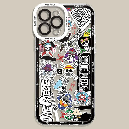 Clear Silicone TPU Case for Samsung Galaxy S22 Plus S23 FE S21 S24 Ultra S20 FE S21 Plus S24 Plus Anime O-One P-Pieces Cover