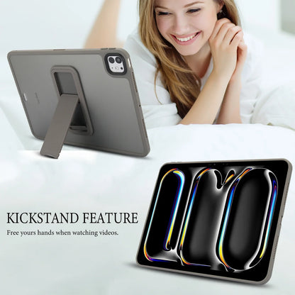 Matte Stand Case For iPad Pro Air 4 5 6 7 8 9th 10th Generation Cases 2024 Translucent 10.2 10.9 11 inch Mini Kickstand Cover