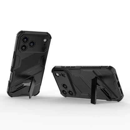 New Solid Armor Cyber Shockproof Phone Case For iPhone 17 Pro Max 17 AIR With Stand Holder Cover Protective Shell
