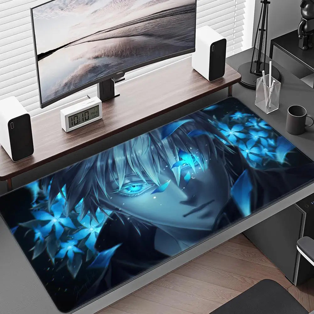 Satoru Gojo Anime Boy Mousepad Anime Mouse Pad Gamer XL Computer HD Home Mousepad XXL Mouse Mat Non-Slip